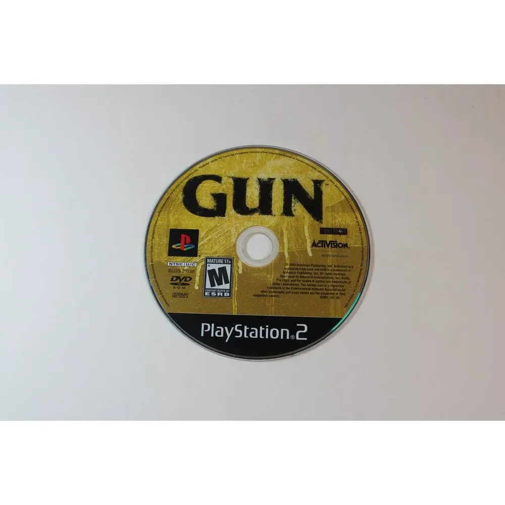 Gun (Sony PlayStation 2 PS2, 2005) Authentic, Game Disc Only, Tested/Works